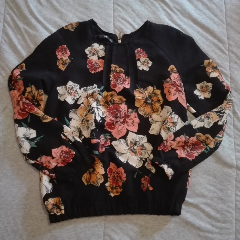 zara long sleeve top - Picture 1 of 8